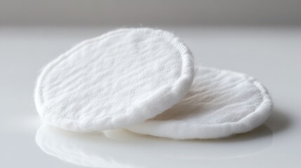 A close-up view of two pads resting on a table, often used in medical or office settings