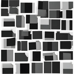 A set of colored paper on a white background 4