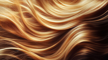 Flowing golden blonde waves cascading down shoulders soft and elegant hairstyle inspiration