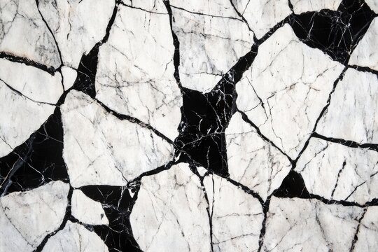 Close up of a black and white marble floor, perfect for interior design or architecture projects