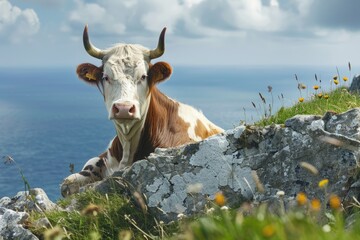 Angus cow isolated