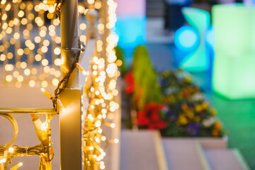 [KYOTO]The illuminations make you look forward to Christmas, A Christmas-like scene lit up in yellow, Kyoto Station Illumination, Japan