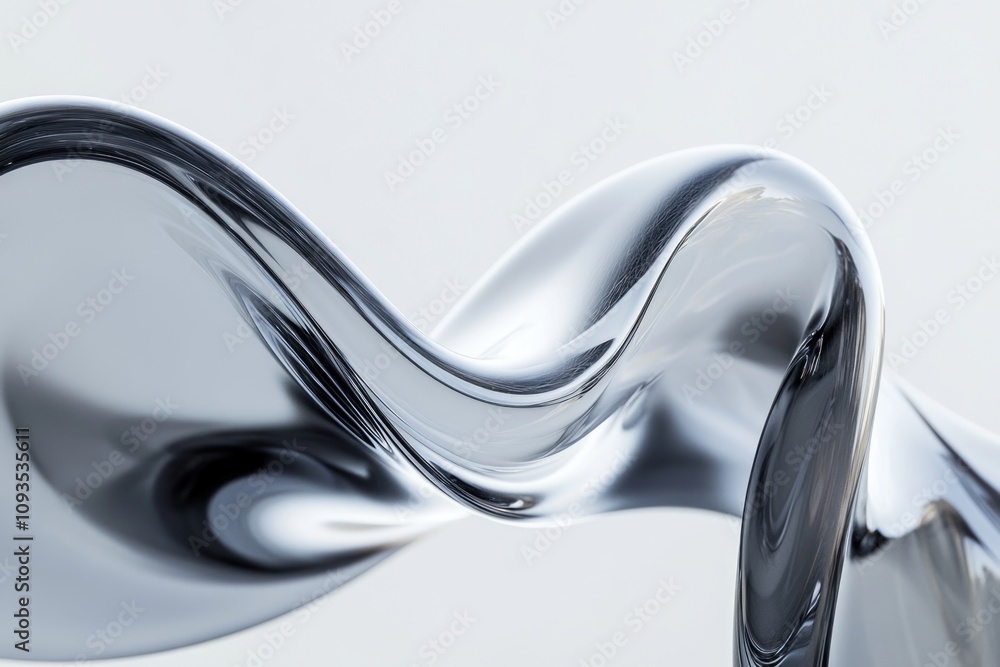 Poster close-up shot of a metallic object against a white surface, great for product photography and design