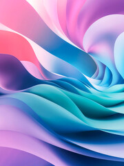 Creative and tranquil pastel gradient art featuring pink blue green and purple hues in dreamy harmony.