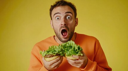 A person holding a sandwich, possibly on the go or at work