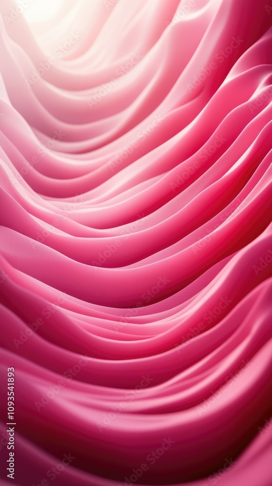 Poster this captivating abstract background features soft, fluid forms with harmonious pink gradients that 