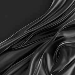 Fototapeta premium abstract smooth black background-closeup texture with silk black color