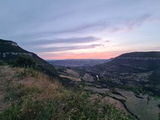 Coucher de soleil sur Millau