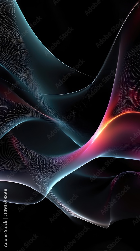Aufkleber rich waves of color blend seamlessly in a striking display of fluid design, perfect for enhancing di