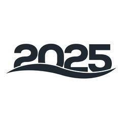 Happy new year 2025 eve background in modern style