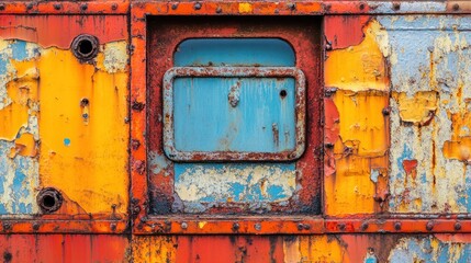 Abstract Rusty Metal Texture: A Symphony of Colors and Decay