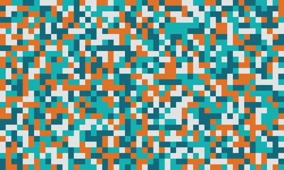 Trendy mosaic-style pattern with structured geometry. A vibrant, colourful grid design ideal for cover art, fabric, or creative posters.