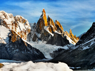 Patagonian high mountain landscape 