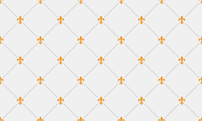 Classical floral pattern and image booklet. Beige pattern in print wallpaper. Lilly luxury ornamental repeating.