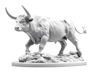 a statue of a bull