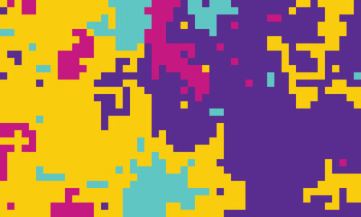 Geometry inspiration cover childish. 70s fun wrapping paper interior. Square outline corner balance.