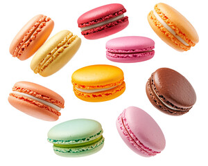a group of colorful cookies