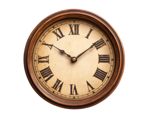 a clock with roman numerals