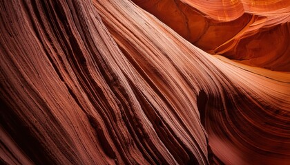 Obraz premium Majestic Curves of Antelope Canyon. Exploring Nature's Intricate Sandstone Waves and Erosional Patterns. Stunning Example of Natural Art for Photography and Geological Inspiration