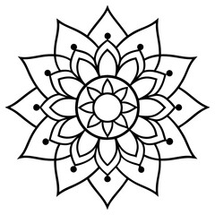 Intricate Mandala Design - Geometric and Floral Patterns
