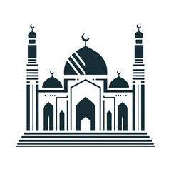 Beautiful Mosque Silhouette Design 