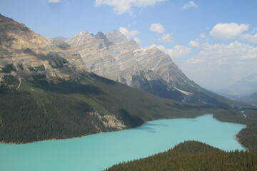 lake and mountains