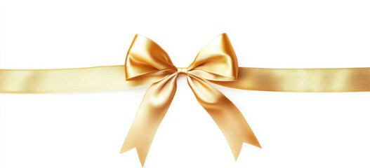 golden ribbon bows on a transparent background
