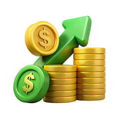 coins and dollar sign