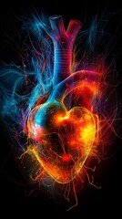 A computer generated image of a human heart