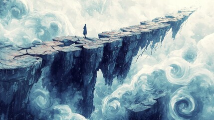 Obraz premium The Broken Bridge, Anxiety Disorders