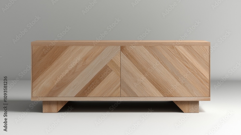 Poster a wooden table with a checkered pattern
