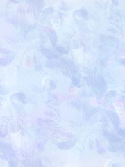 Winter background in blue, white and pastel purple tones. Watercolor on paper texture.	