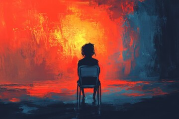 Obraz premium The Empty Chair, Depression