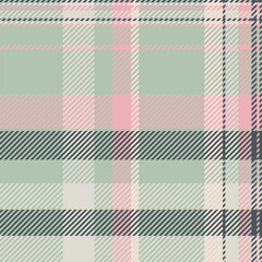Unique texture vector background, canadian seamless plaid textile. Dimensional fabric tartan check pattern in pastel and light colors.