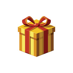 Obraz premium Festive Gift Box For Memorable Surprises. Vector Illustration Design on White Background