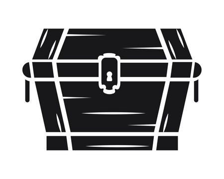 recommend clip art: treasure chest silhouette icon