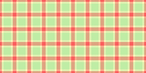 Net plaid texture vector, quilted check textile background. Pop fabric tartan pattern seamless in light and red colors.