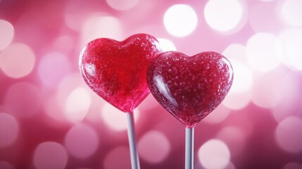 heart shaped lollipop background