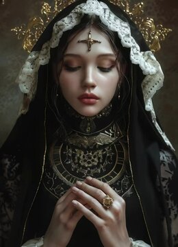 Beautiful queen Esther, biblical character.
