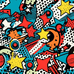 Fototapeta premium Retro Comic Book Pop Art