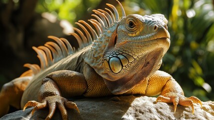 Naklejka premium Reptile with scales, often found in warm environments.