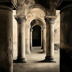 Fototapeta premium Roman Columns Archway.