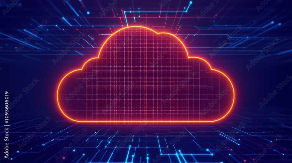 Poster safeguards mitigate security risks and threats. cloud security system for data protection and privac