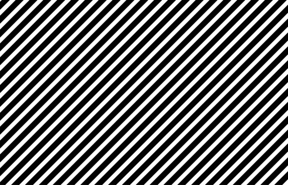 Diagonal stripes pattern: white stripes on a black background, creating a bold and dynamic design. Vector illustration, perfect for modern and attention-grabbing visuals.