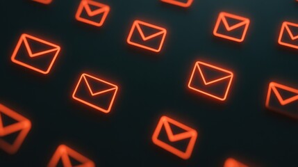 Fototapeta premium Safeguards mitigate security risks and threats. Concept of Email Phishing Representation in Digital Space