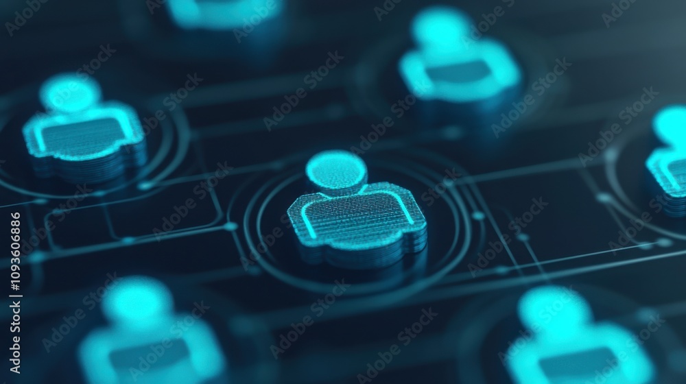 Poster safeguards mitigate security risks and threats. digital authentication process illustration