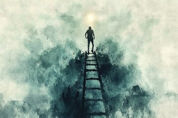 Fototapeta premium The Broken Ladder, Depression