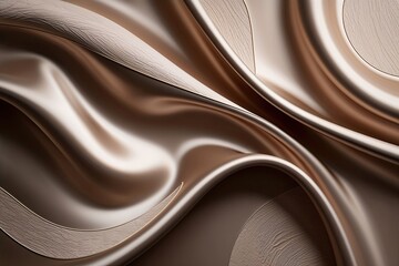 Fototapeta premium Stunning Abstract Smooth Silk Background Design with Wavy Shapes and Elegant Textures