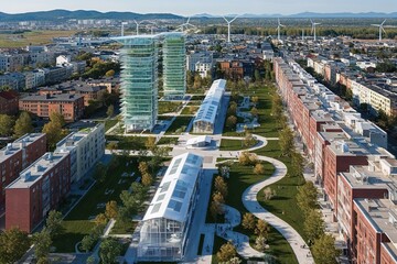 Holistic Approach to Urban Planning: Sustainable Communities and Eco-Friendly Infrastructure for Energy Savings and Wind Energy Applications