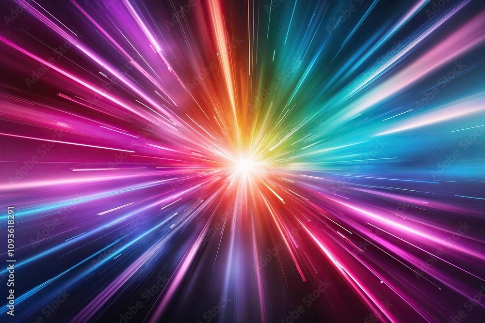 Poster vibrant gradient colorstorm background with dynamic energetic elements